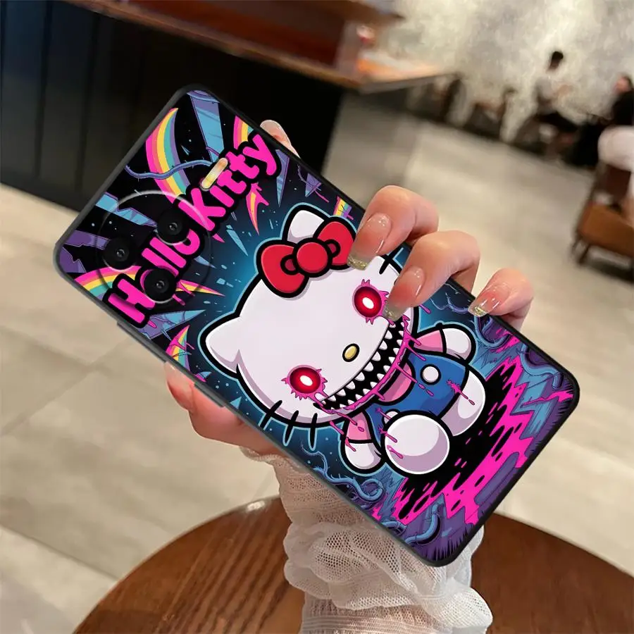 مرحبا كيتي كورومي أنيمي لينة عودة غطاء الهاتف الحال بالنسبة Xiaomi Redmi K40 K50 الألعاب K60 A5 A1 A2 زائد 9T 10 12 9A 9C 12C 13C #6