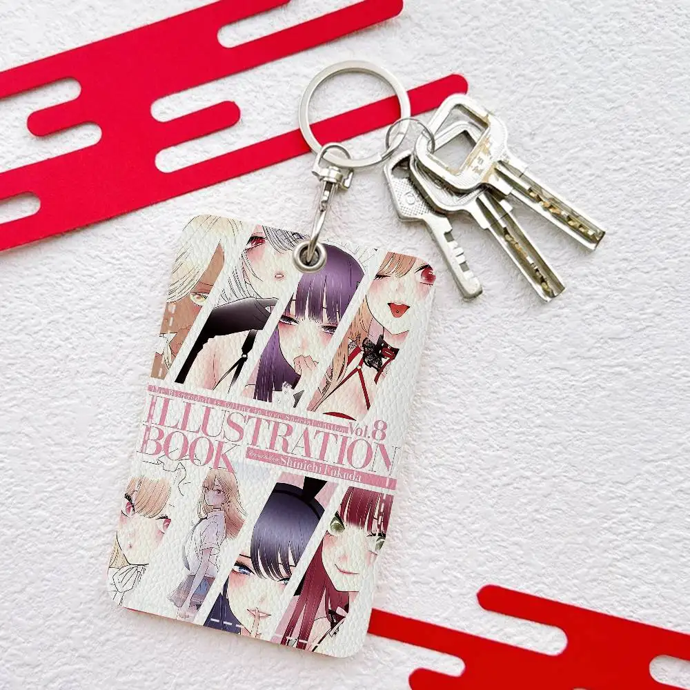 My Dress-Up Darling Anime Cute Cartoon Inteated Elevator Card Acc Control Card Keychain Protective Cover Gift Keychain
