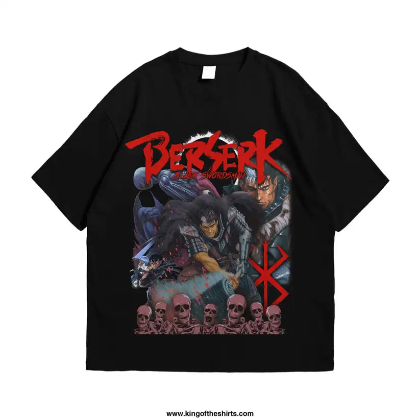 Футболка Berserk  Ґатс — Чорний Мечник unisex man shirt