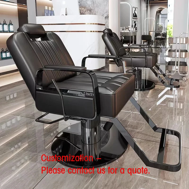 custom.K Hairdressing Hair Reclining Hydraulic Vintage Shop Furniture Beauty Cutting Styling Salon Barber Chair