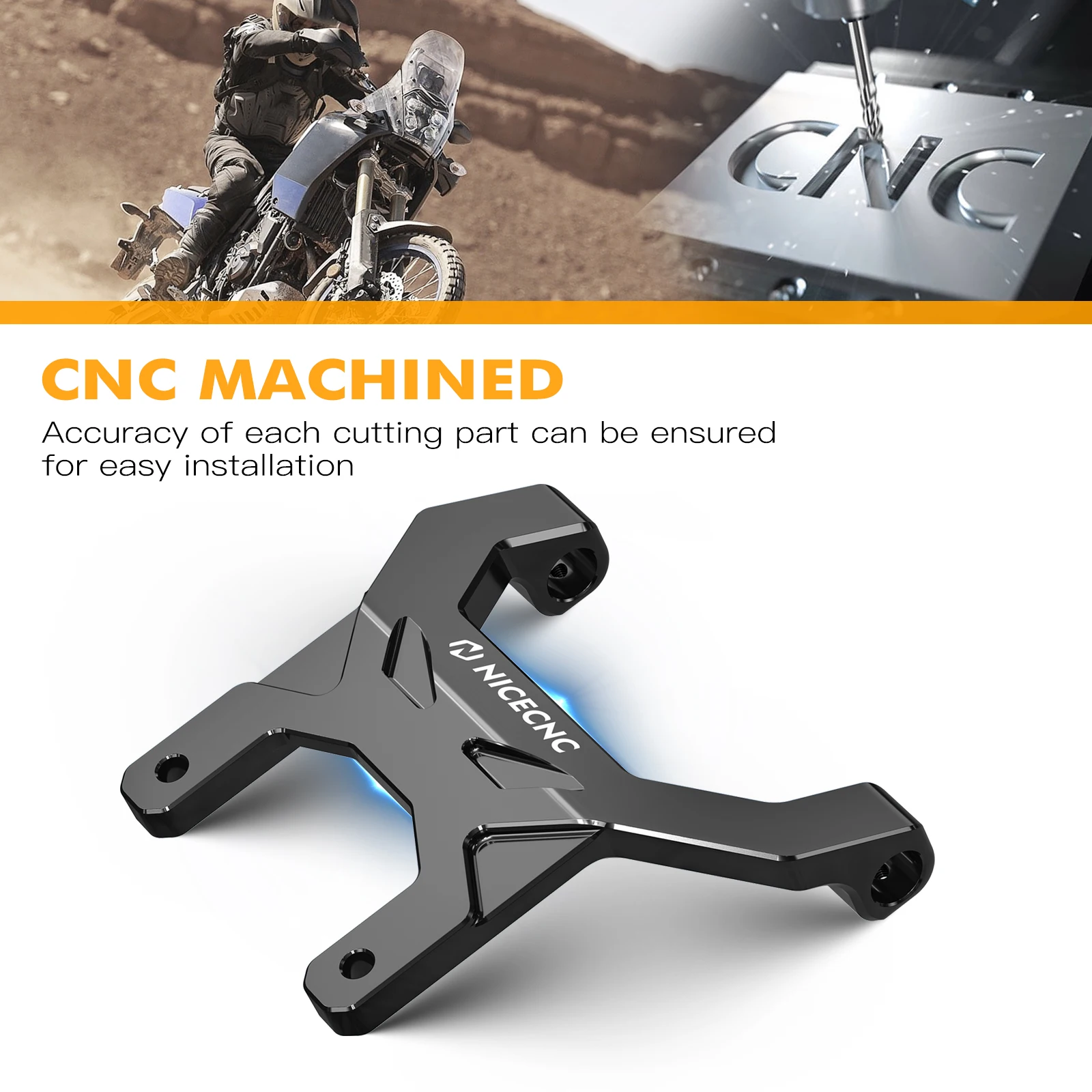 Für Yamaha Tenere 700 T700 XTZ 700 Tenere 700 2019-2023 NICECNC Windschutzscheibenversteller Halterung Windschutzscheibenhalter Armaturenbrett-Stabilisator – Detail 15