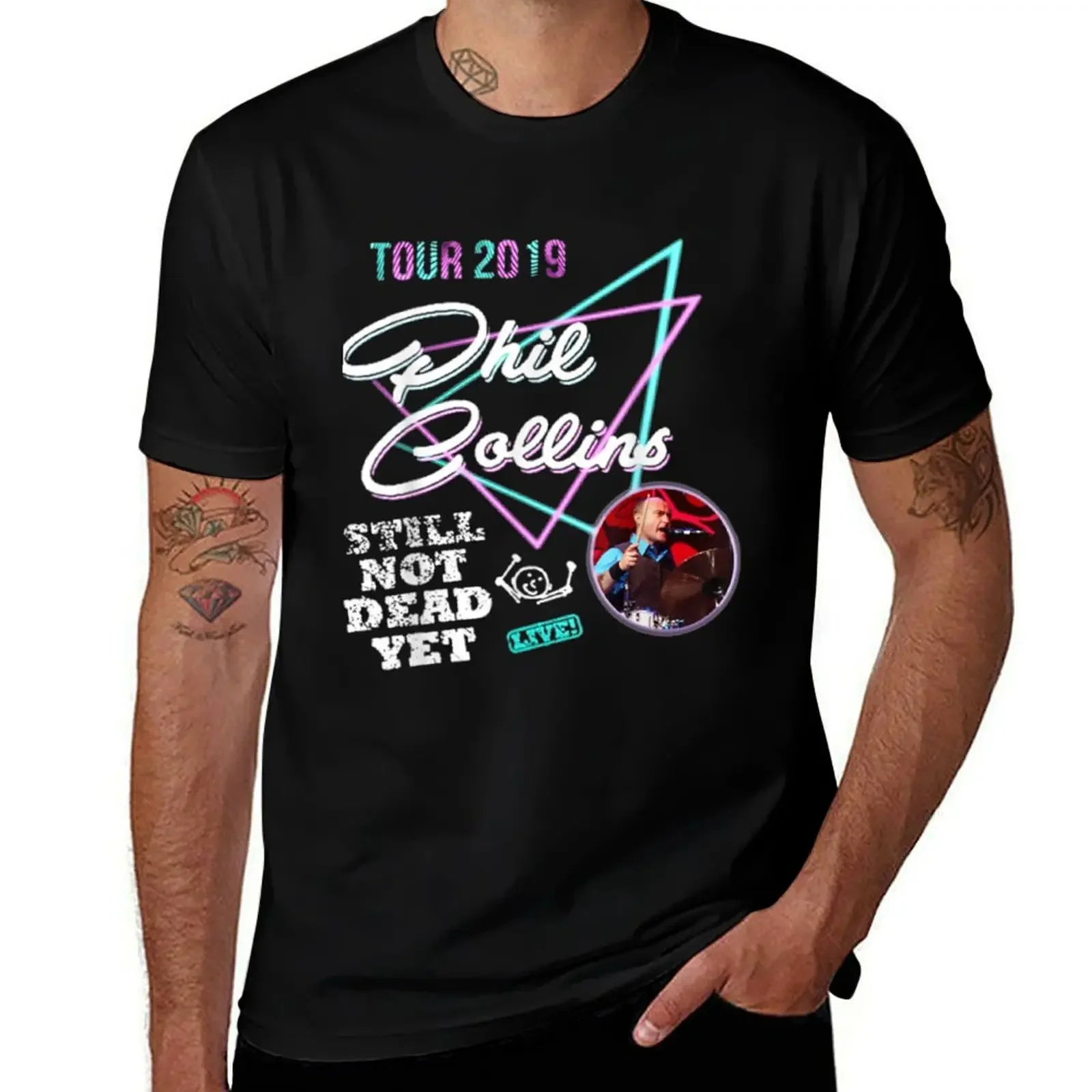 Camiseta Retro para hombre, Camisa lisa de alta calidad, con estampado de los enamorados de los caballeros del amor, "Still Not Dead", gira 2019, 333