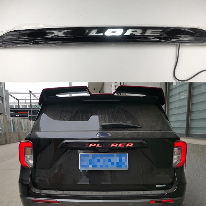 Car dynamic led Waterproof Tailgate trim Fit for ford explorer 2020 with signal light can tail light