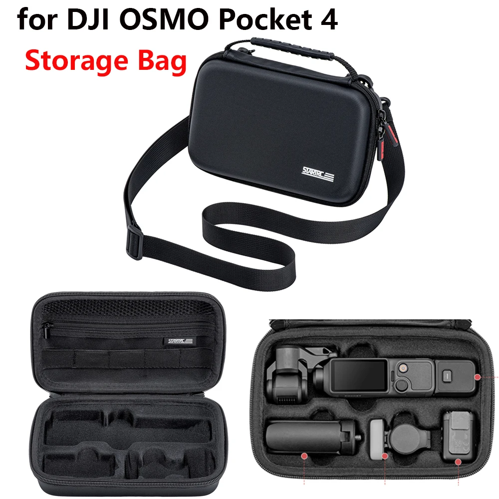 

Portable Shoulder Bag For DJI OSMO Pocket 4 Storage Bag Outdoor Protective Case Handbag Shockproof Carrying Case Accessories