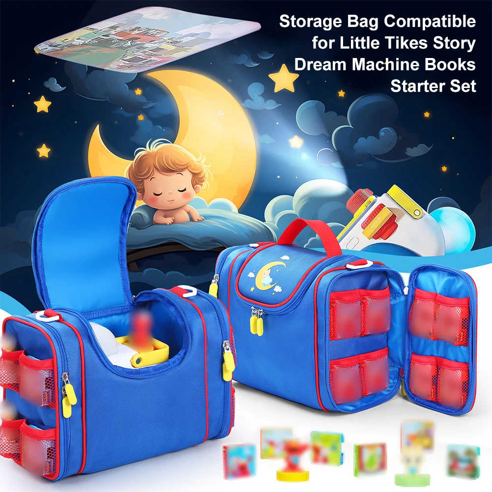 

Carrying Bag for Little Tikes Story Dream Machine Starter Set with Handle and Shoulder Strap Storage Case Travel Protective Case