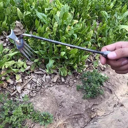 Manganese Steel Garden Weeders Grass Rooting Loose Soil Hand Weeding Removal Puller Gardening Tools Multifunctional Weeder