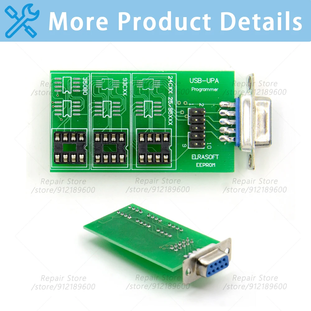 Picture 6: Welding chip programmer U-P-A USB Simple Set Software U-P-A-USB V2014 ISP Adapters Added Serial Flash memory support Maintenance