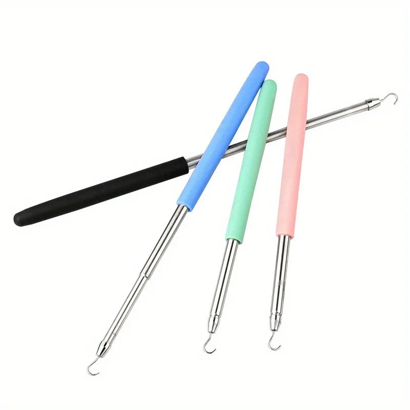 얇은 버클 후크 보조 손목 스트랩, 착용 보조 팔찌, 3 개