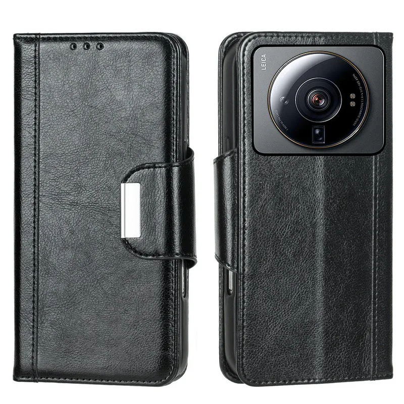 

Magnetic button Flip PU leather card Slot Wallet Cover For Xiaomi mi 12S 11 Ultra 12T 11T Pro 11i Lite 5G shockproof phone Case
