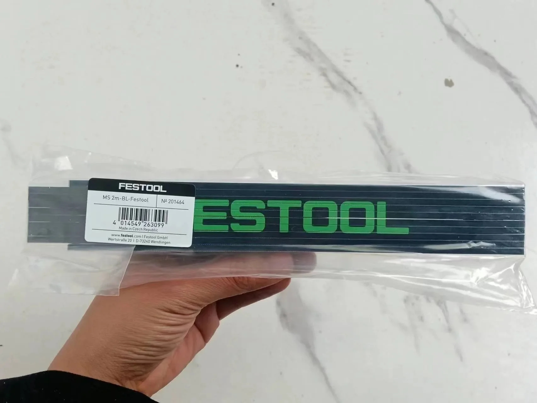 Festool Meetlint, 5 Meter, Houten Vouwregel, 2 Meter, Zeer Nauwkeurig Slijtvast Huishoudelijk Meetinstrument, Liniaal, Wo