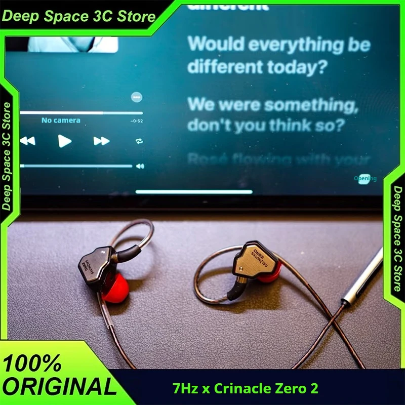 

7 Гц x Crinacle Zero: 2 Обновленный динамический драйвер 10 мм Проводные наушники IEM Наушники Игровые наушники с кабелем OFC IEM для музыканта