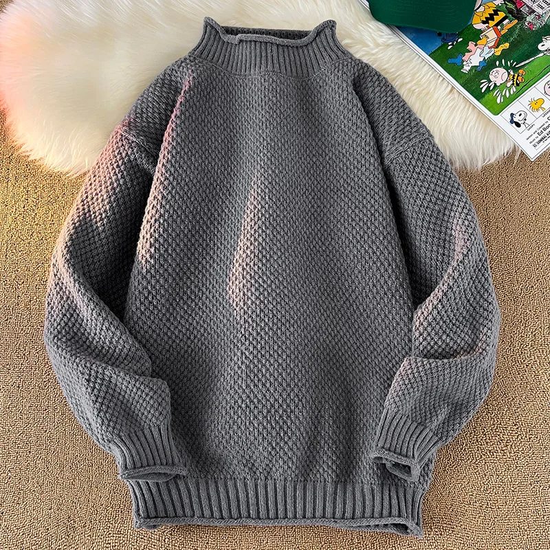 

Stretchy Knit Unisex Slim Turtleneck Casual Shirt Sweater Autumn Winter Men Women Basic Fashion Sweatshirts Long Sleeve Pullover