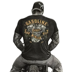 Respekt für Bikers Benzin V-Twin Motorrad Chopper Motorradfahrer T Shirt. 100% baumwolle Casual T-shirts Lose Top Größe S-3XL