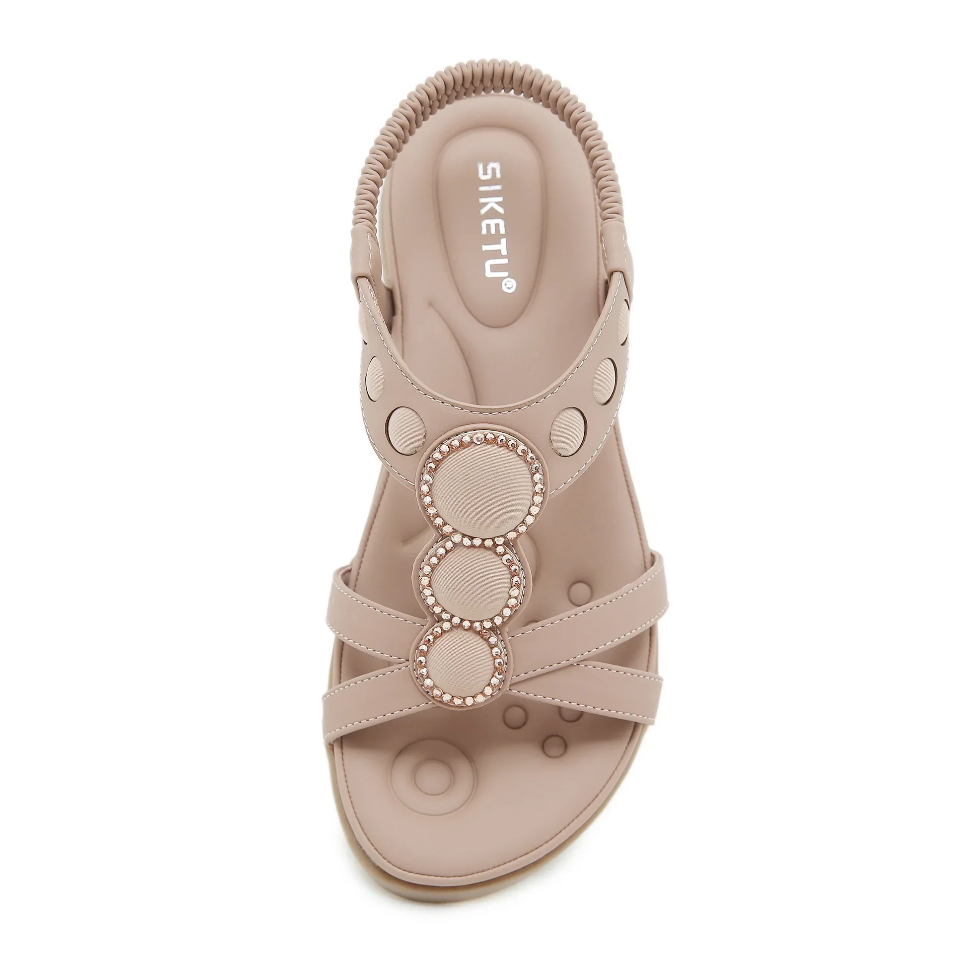 Plus Size 36-42 Shoes for Women Summer Fashion Women Platform Sandals Casual Wedges Comfortable Elastic Band Sandalias De Mujer