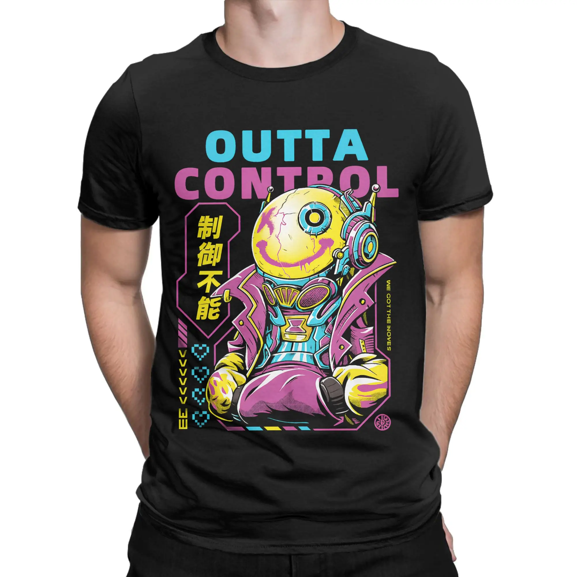 Electric Callboy  Outta Control T Shirt for Men Pure Cotton Amazing T-Shirts O Neck  Tees Short Sleeve Clothes Gift