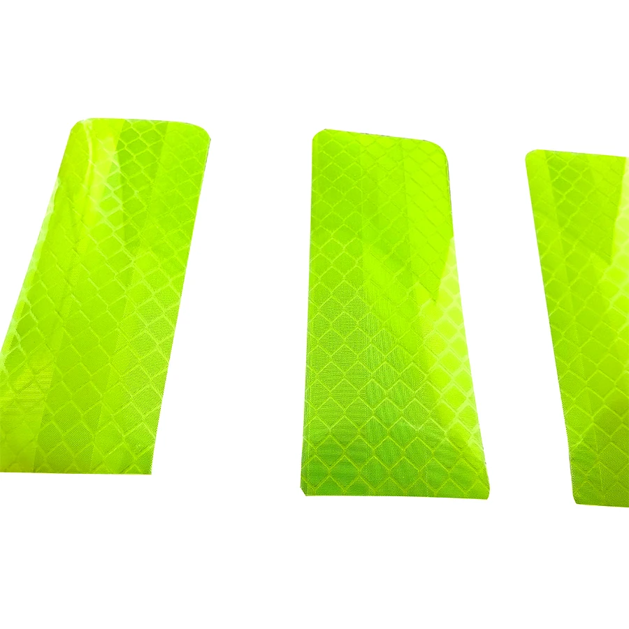 ملصقات عاكسة ليلية للسيارة تحذيرية من PET مضادة للتصادمات ملصقات مضيئة مقاومة للماء على مستوى الماس للسلامة المرورية على الطرق 5 قطع #3