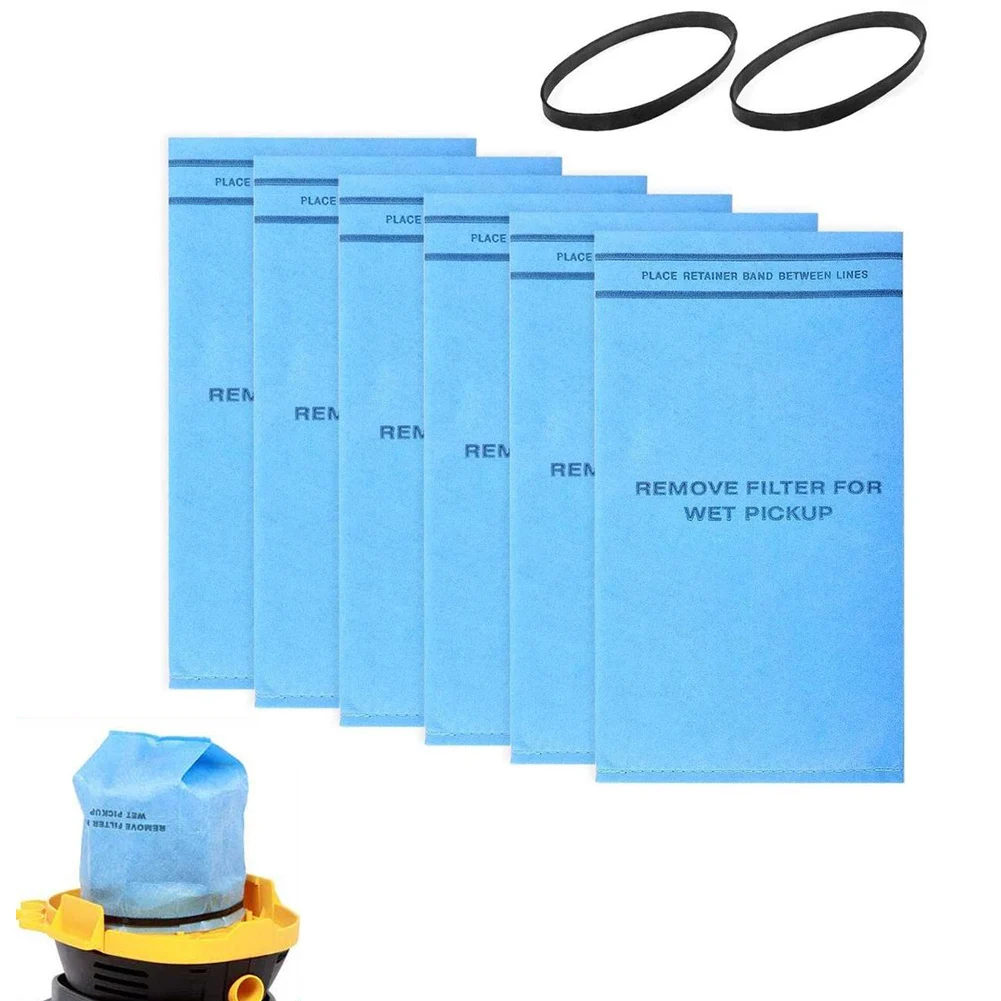 

6pcs WS01025F2 Wet/Dry Filter Bags For MultiFit VF2000 For 2-2.5 Gallon WS01025F2,WS0500VA,WS0400SS Vacuum Cleaner Filter Bags