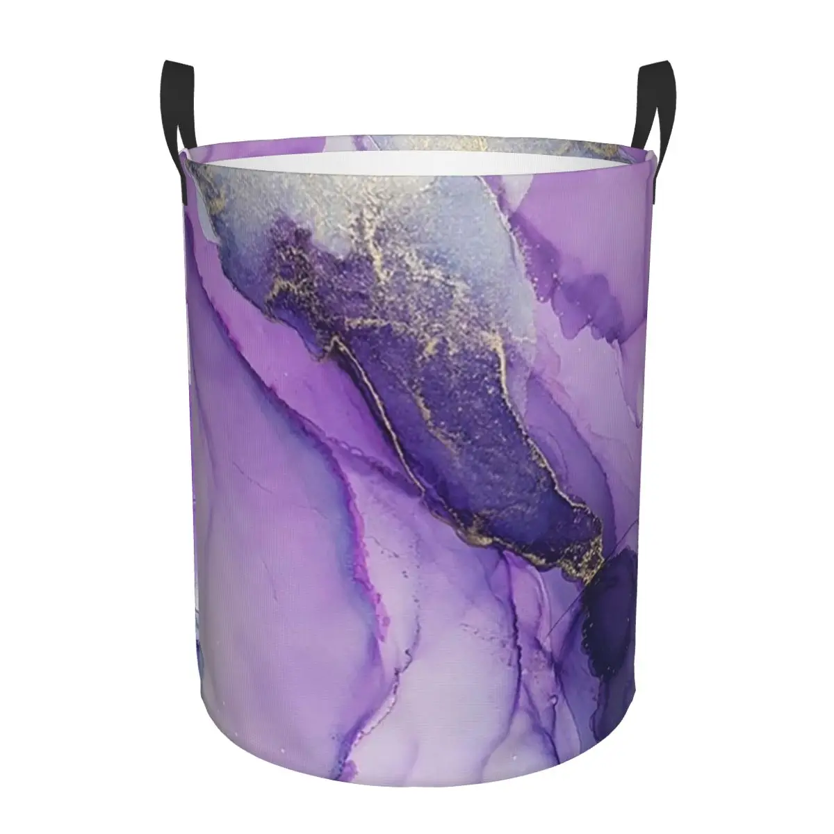 

Original Regal Purple Alcohol Ink Abstract A Dirty Laundry Baskets Large Waterproof Clothes Sundries Basket For Home Kids