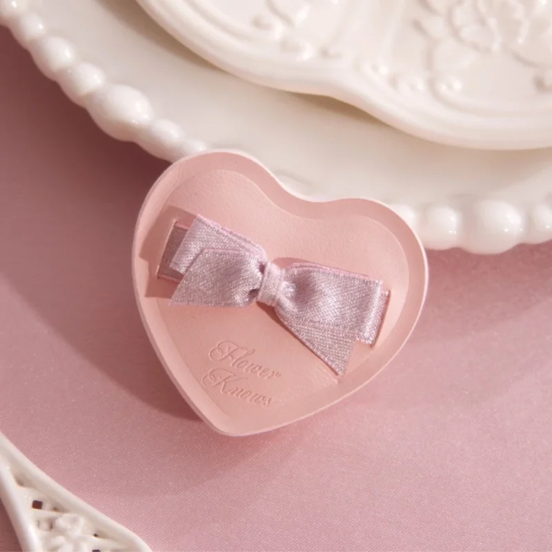Flower Knows Strawberry Cupid Collection Heart Shaped Marshmallow Powder Puff Makeup Tools