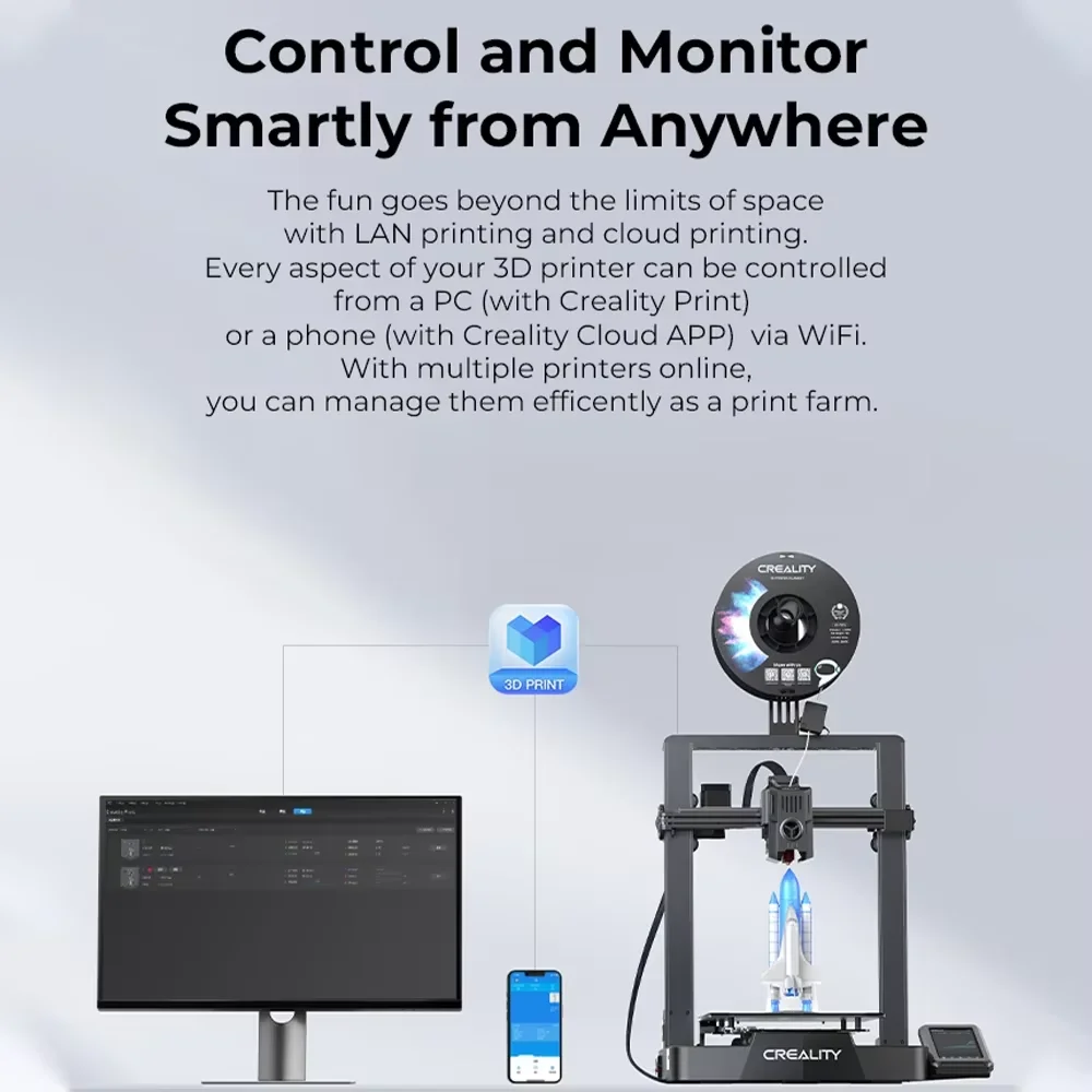 Creality New Ender-3 V3 KE Impresora 3D: 500 مم/ثانية، نظام التشغيل الذكي Creality، Dobles Ventiladores، Carril Lineal Eje X، 60 وات UL | إنفيو رايا #6