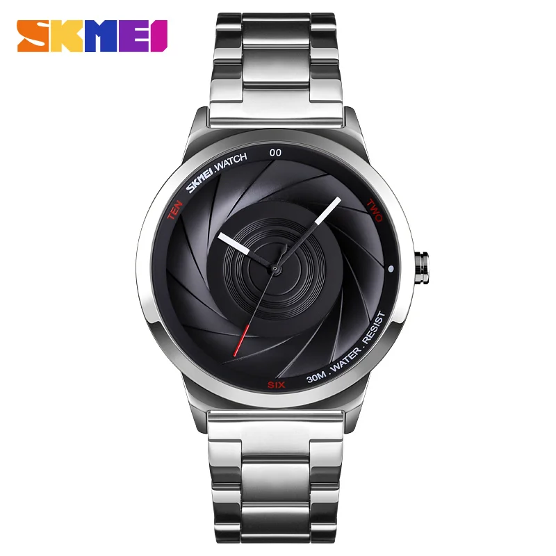 SKMEI 9210 Brand Luxury Quartz Watch Men Fashion 3D Dial Mens Watches Reloj Relogio Masculino Sport Waterproof Man Wristwatches