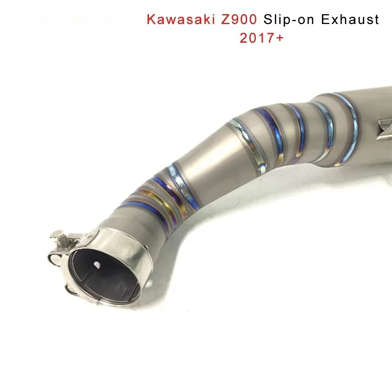 Teentop High Quality Motorcycle Stock Size Exhaust Slip-on Pipe for Z900 2017+ Exhaust Pipe 4