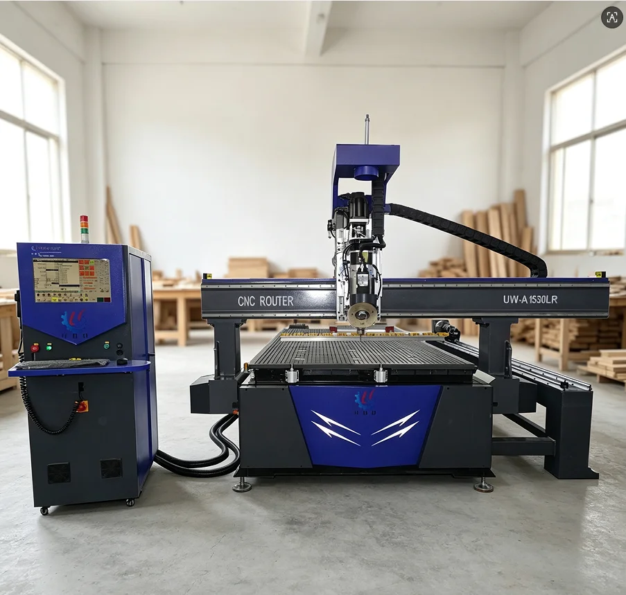 LNC Control System Direct-drive ATC CNC Wood Carving Machine