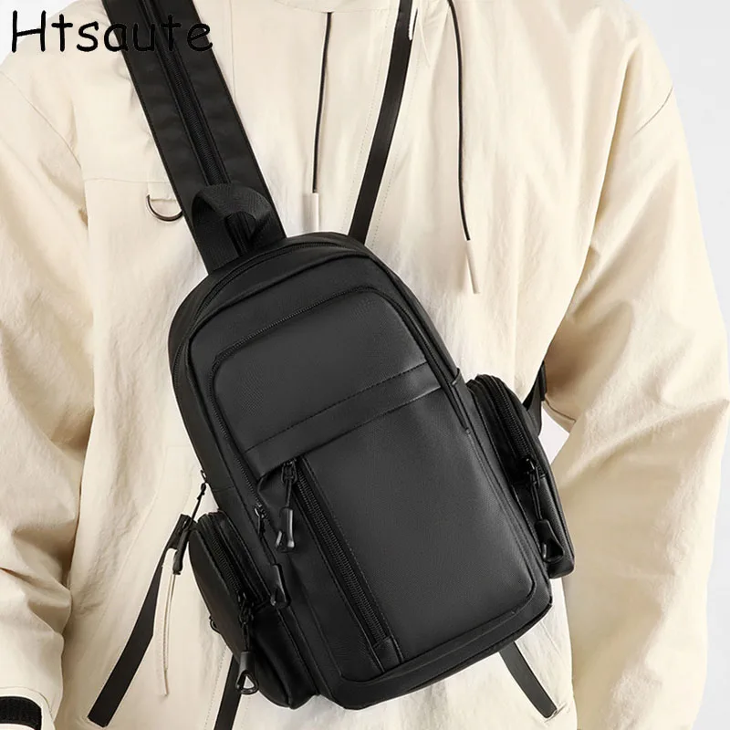 

Brands Design Packs For Men's Waterproof Crossbody Sling BagS - Multi-Pocket Chest Bag for Daily Travel & Outdoor Use Handbag