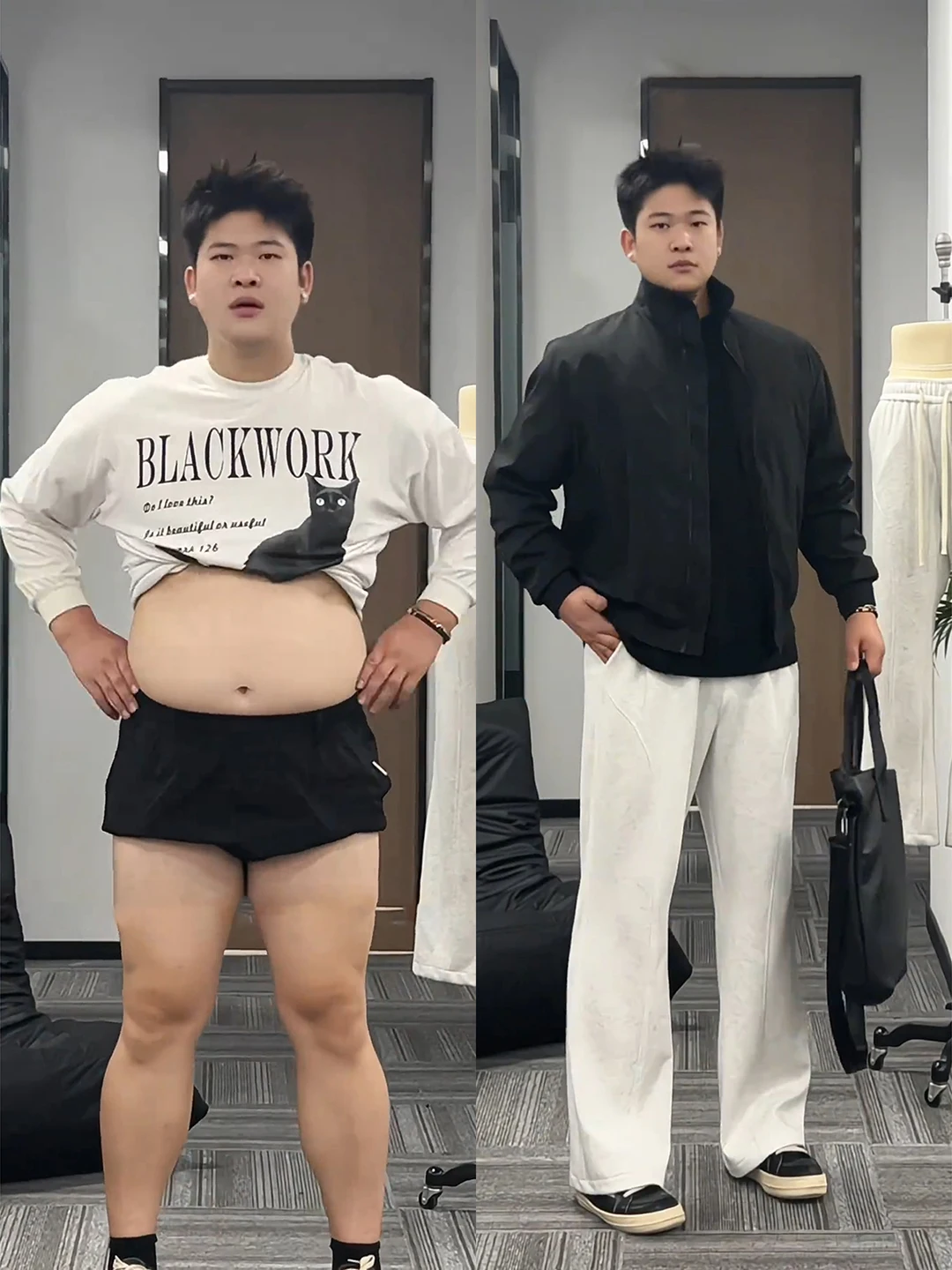 

Мужские спортивные брюки-джоггеры прямого кроя, повседневные, в американском стиле, с косым кроем, модель «Нож»