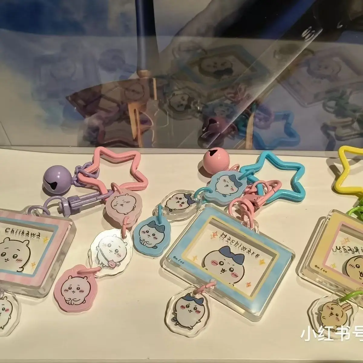 Kawaii Cartoon Chiikawa Acrylic Keychain Hachiware Usagi Couple Best Friend Backpack Good-looking Decoration Accessories Gifts view 4