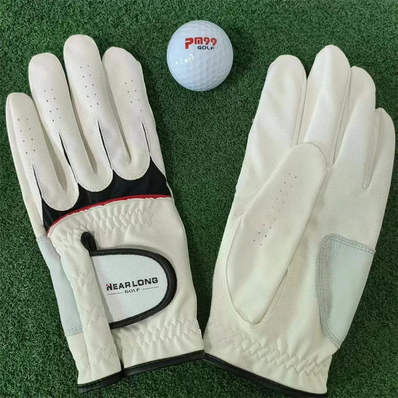 Golf Gloves Exclusive for Cross-BordergolfAccessories Men's SinglePULeather Gloves in Stock Wholesale FormulationLOGO