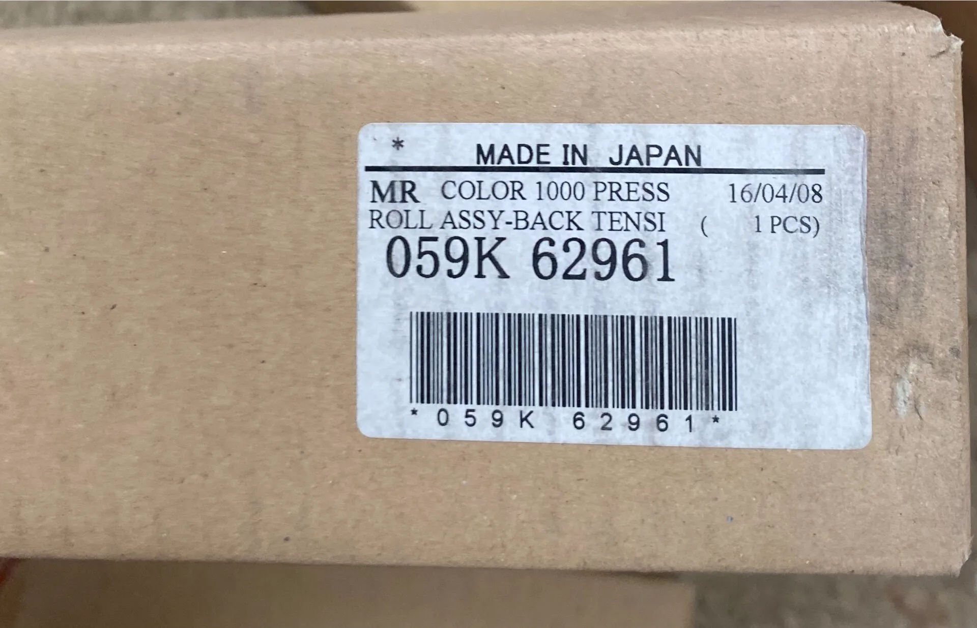 059K62961 Original Roll Assy-Back Tension for Xerox Color 800 800i 1000 1000i Press Fuser Belt Red Spring Roller 059K62963