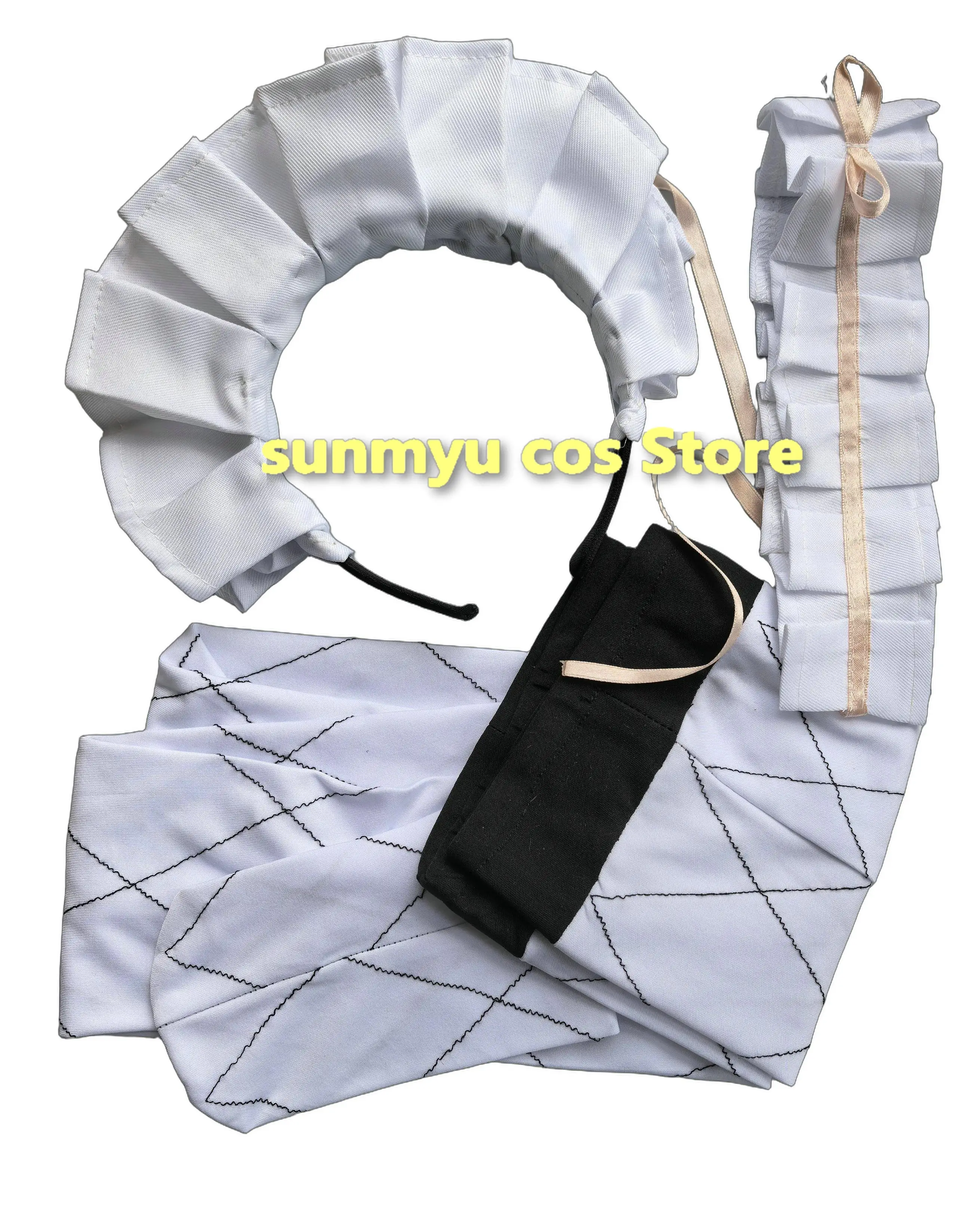 Chidori Yoshino Cosplay Costume Customize Size  Halloween White Dress With stockings hair hoop