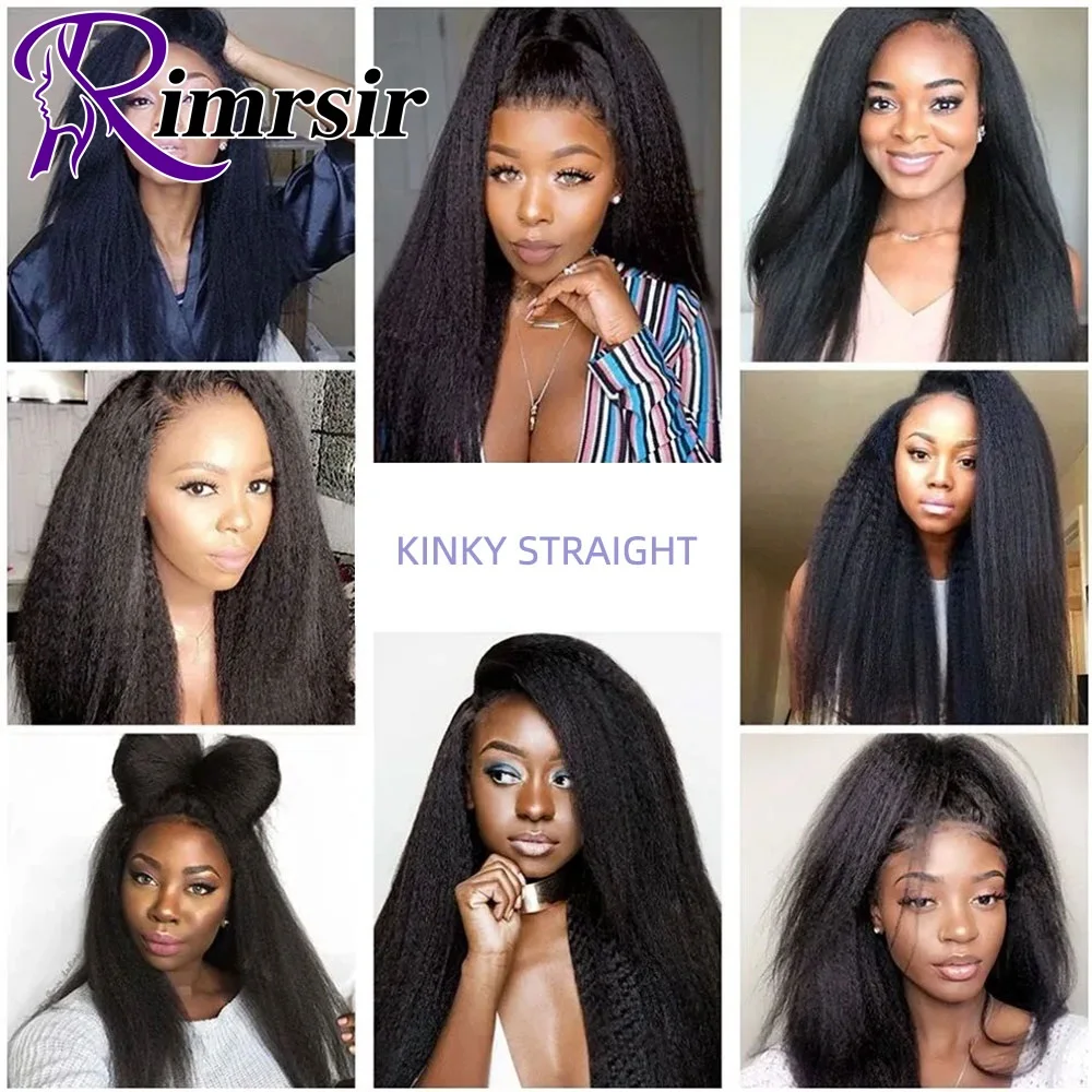 Kinky Straight Hair Bulk Extensions Black Women Natural Human Hair Bundles No Weft Raw Salon Human Hair Extensions 50g/Piece