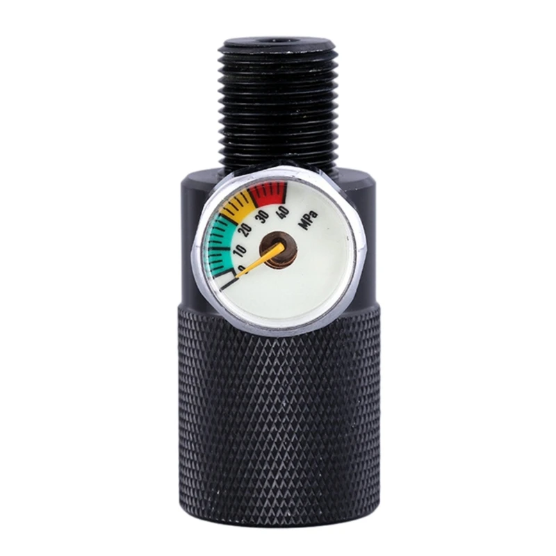 Fast & Reliable 40MPa Inflator Adapter Versatile Inflator Adapter with Male Head & Night Glow Pressure Gauge Durable