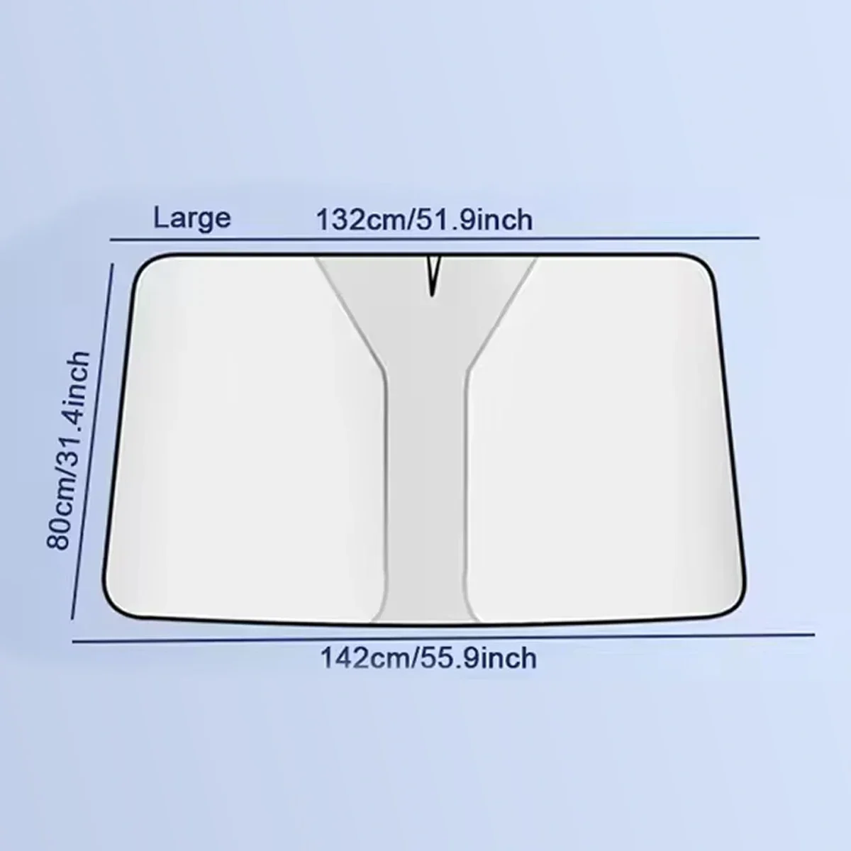 Car Windshield Sun Shade Cover Front Window Sun Visor Protection Foldable Car Curtains for Summer Cooling UV Refletive view 5