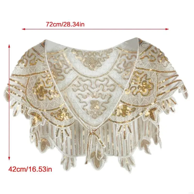 49 -мс Seethrough Beadwork Shaw