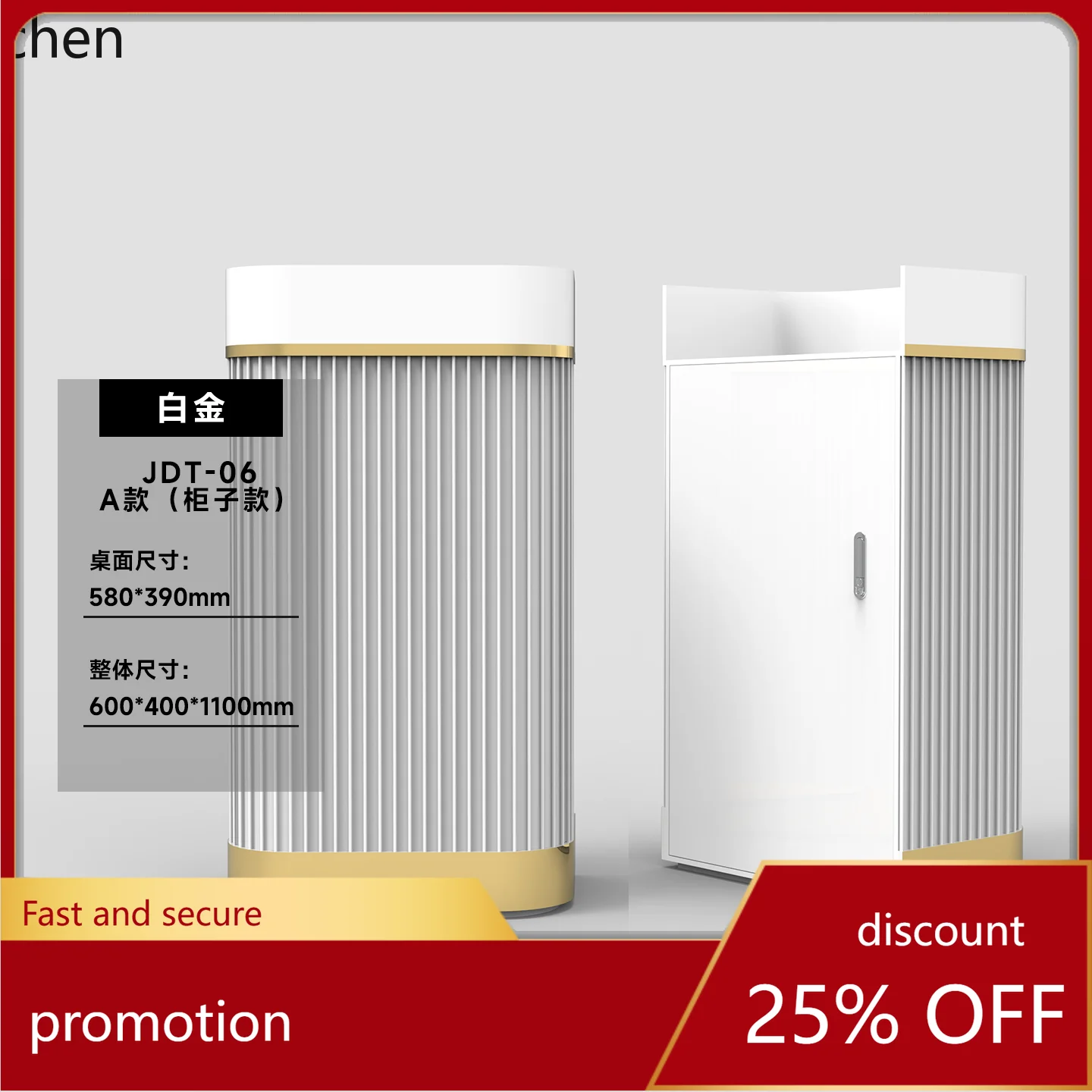 ZML Reception Desk Welcome Desk Company Front  Hotel High-end Customer Service Desk Stainless Steel