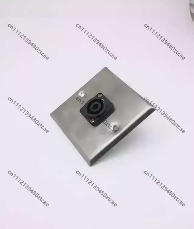 86 Type KTV Audio Panel, XLR & 4 Pin Speaker Socket Wall Plate