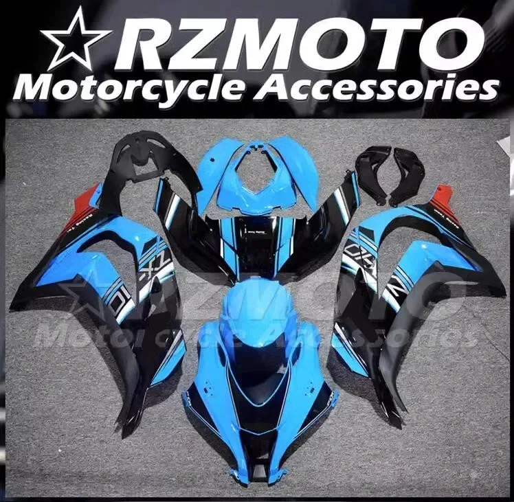 

4Gifts New ABS Full Fairings Kit Fit For KAWASAKI ZX-10R ZX10R 2016 2017 2018 2019 16 17 18 19 Bodywork Set Custom Blue