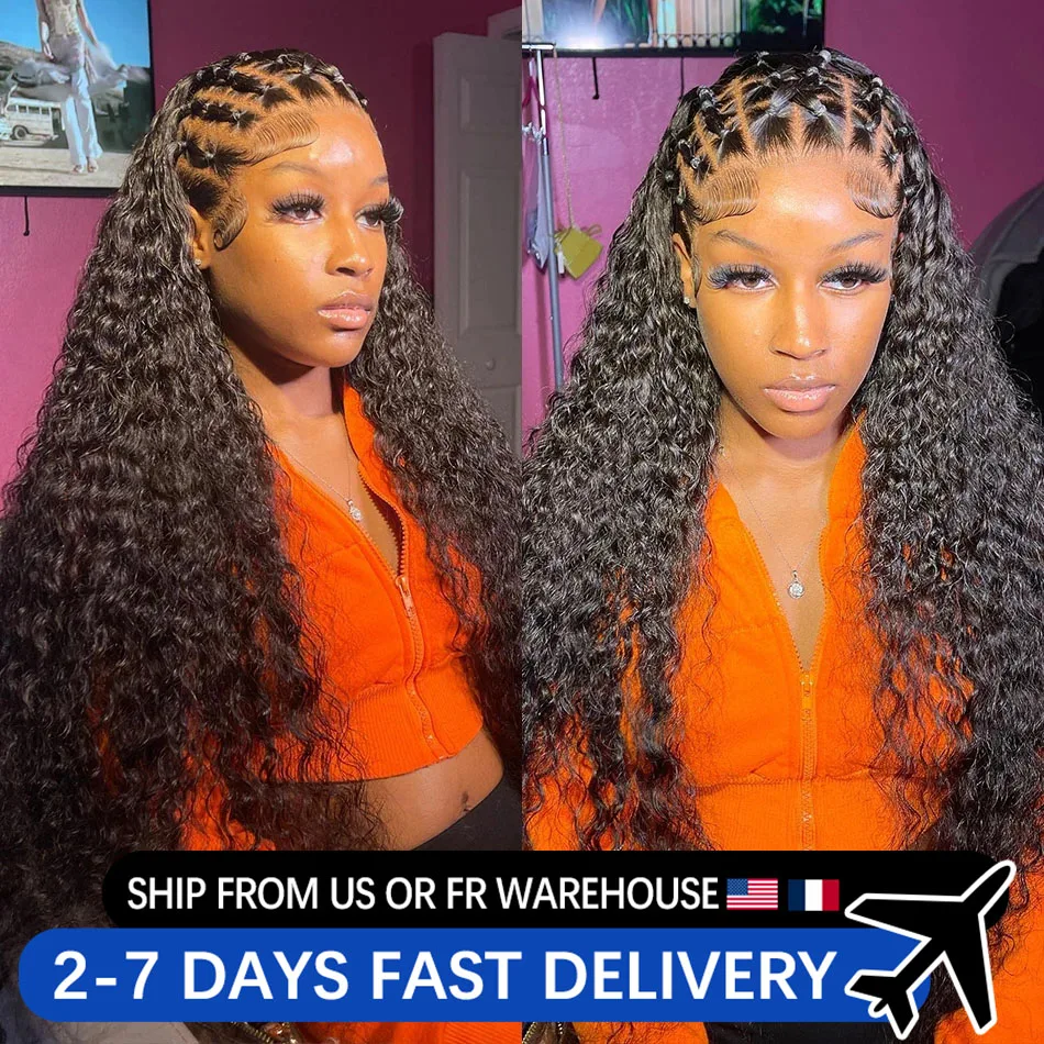 

30 34 Inch Deep Wave Curly Lace Frontal Wigs 13x4 13x6 HD Loose Wave Lace Front Indian Remy 4x4 Human Hair Wigs For Women Sale