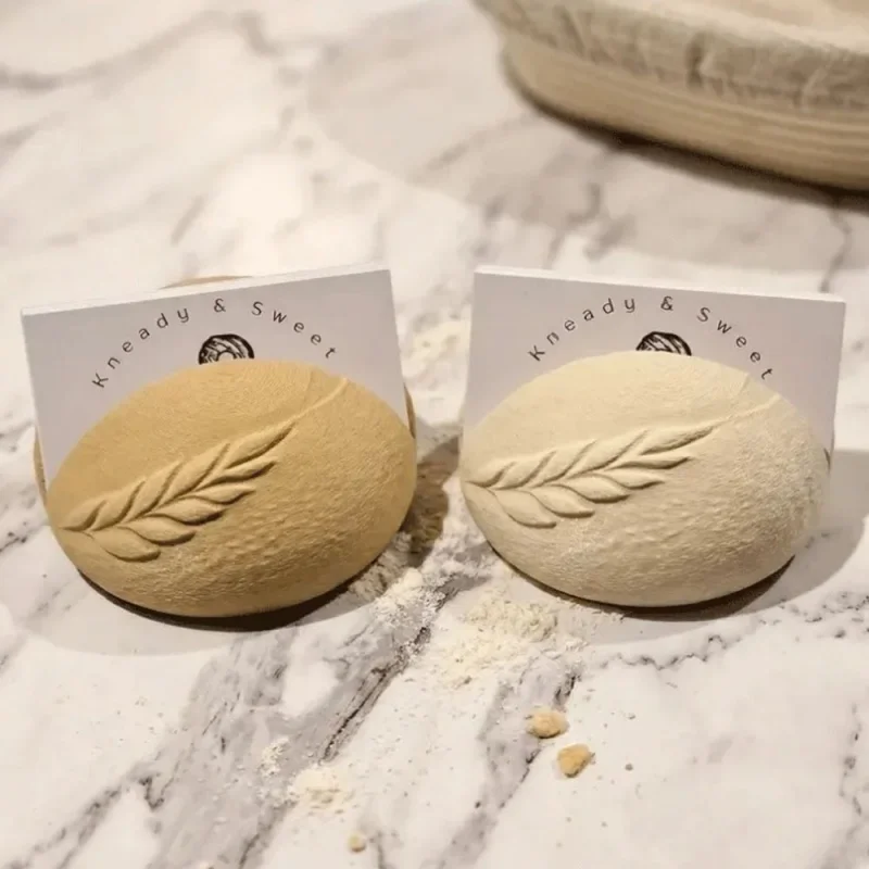 Porta Tarjetas de Visita Creativo Antideslizante con Diseño 3D de Pan de Levadura, Adorno de Escritorio para Oficina, Hogar, Regalo para Amantes de la Panadería