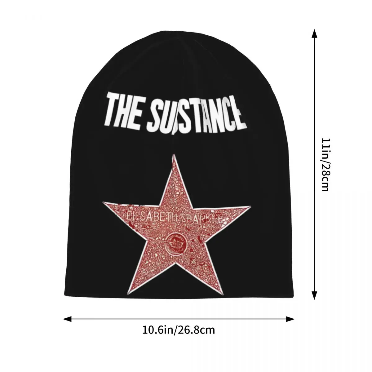 The Substance Movie Skullies Gorros Sombrero Casual Hombres Mujeres Gorra al aire libre Cálido Gorro de doble uso Sombreros