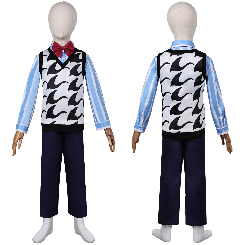 Children Disgust Fear Cosplay Costume Cartoon Fantasy Uniform Boys Girls Dress Outfits Halloween Kids Carnival Party Suit