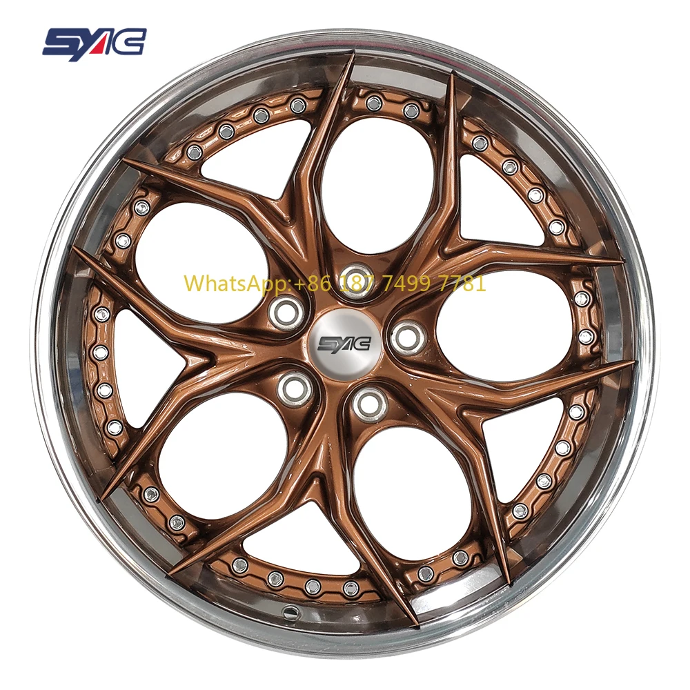 

SYAC 2-piece 19*8.5 Inch Ready to Ship Forging Aluminium Alloy Passenger Car Wheels Hubs 19*8.5 Et35 Pcd5*114.3 Cb73.1