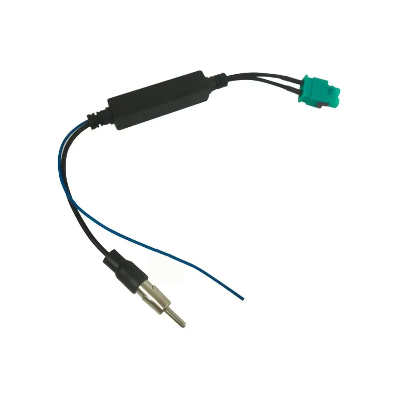 Car Dual FAKRA RF Radio Antenna Adapter With Amplifier For RNS510/RCD510/310/Golf/MK5/MK6/Passat B6/B7/Tiguan