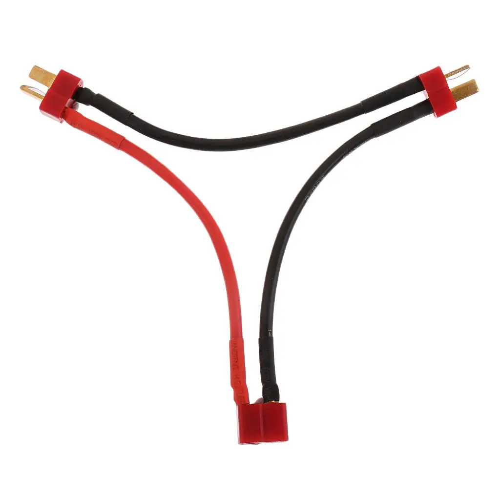 

T Plug Serial Battery Connector Cable 14AWG for RC LiPo Battery Connector