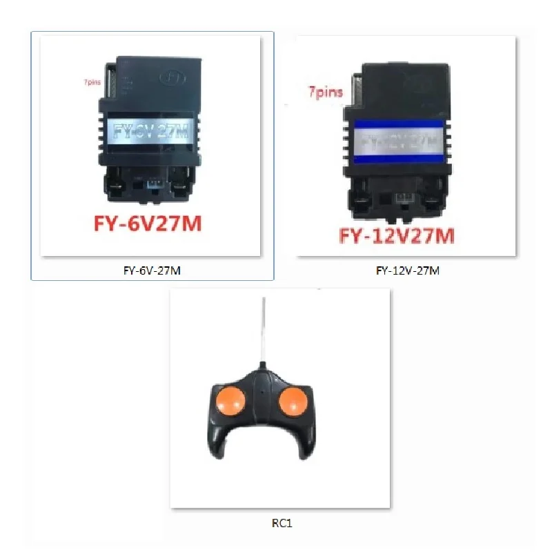 FY-6V-27M รีโมทคอนโทรล FY-12V27M เด็กไฟฟ้าเครื่องส่งสัญญาณ