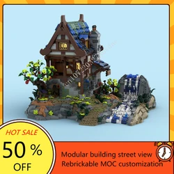 5058PCS MOC Medieval Castle Building Block Model Medieval Blacksmith base upgrade Technical Brick DIY Set Toy For Holiday Gifts