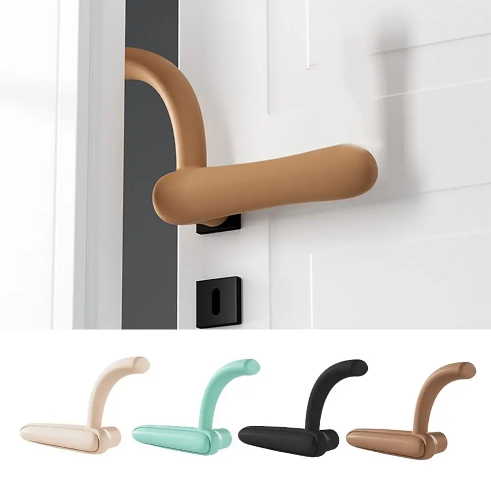 Anti-collision Silicone Door Knob Cover Handle Sleeve Protector Anti Pinch Hand Anti Backlock Mute Bedroom Door Handle Cover